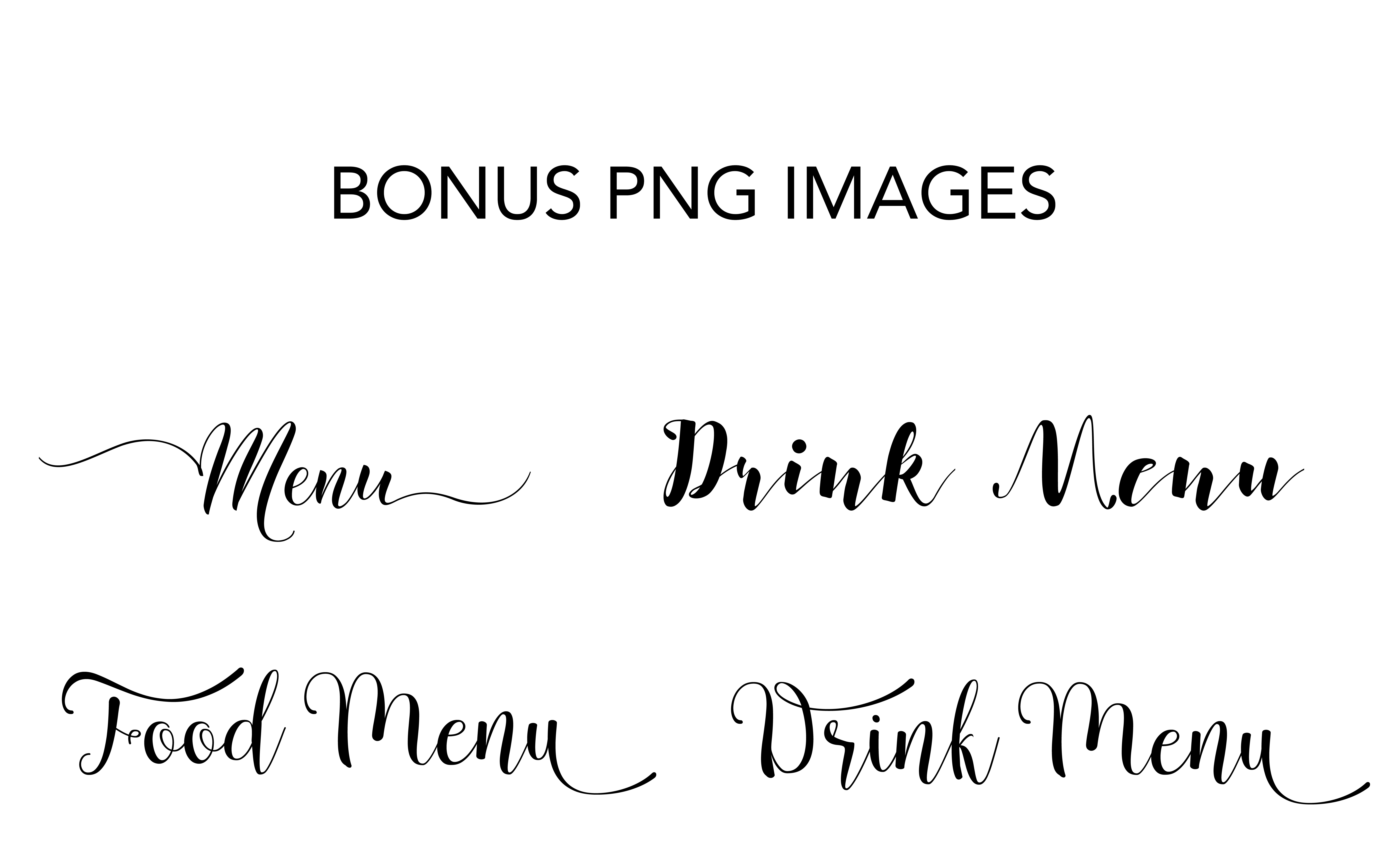 menu word