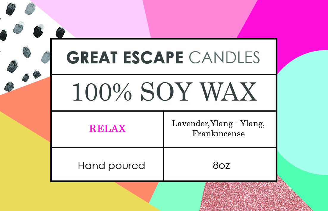 Great Escape Candles 3-Relax