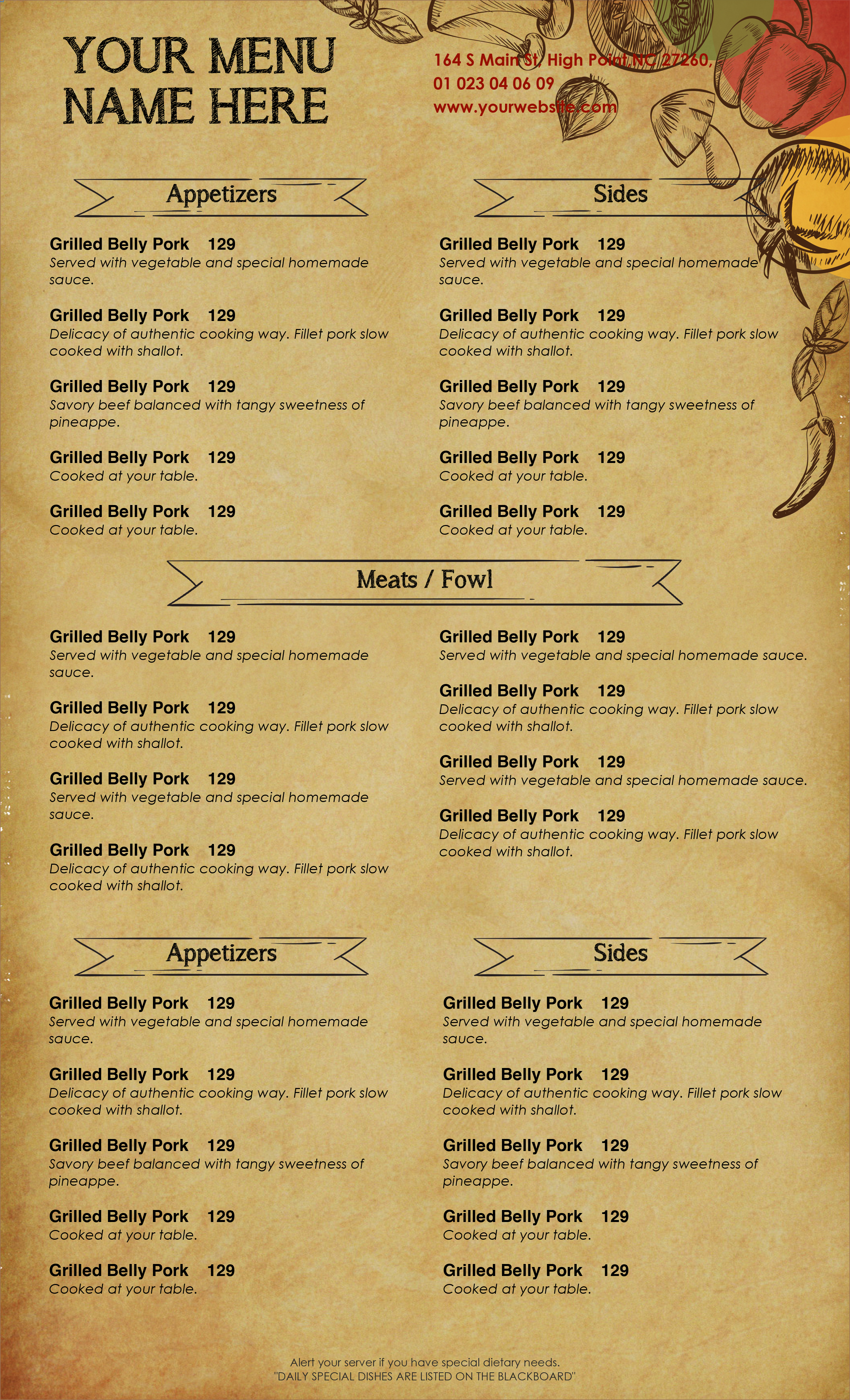 Design Templates Menu Templates Wedding Menu Food Menu Bar Menu Template Bar Menu Restaurant Menu Template Word